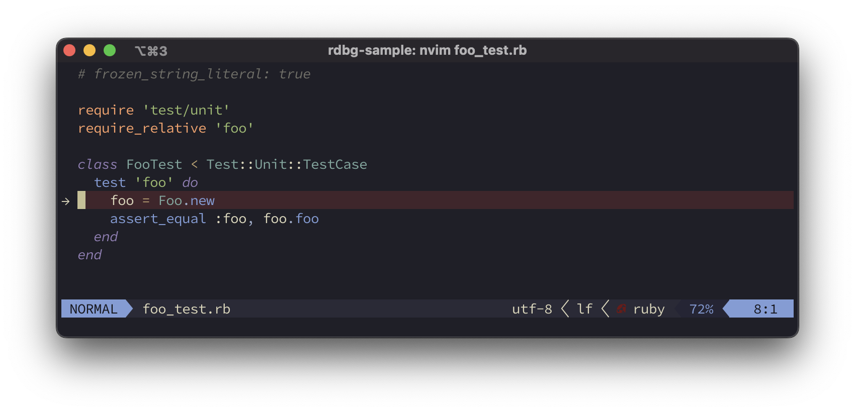 デバッグセッション開始